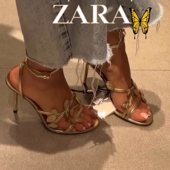 ZARA LEAF SANDALS - Picture 6 of 14